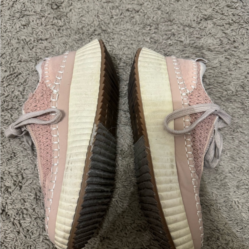 Pink Textured Sneakers - Picture 2 of 4
